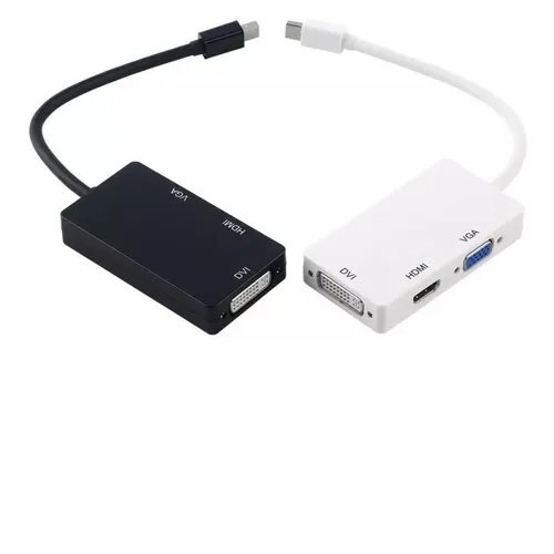 Cable Convertidor Mini Display Port A Vga Dvi Y Hdmi Mac - Generico