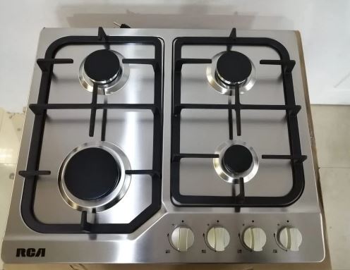 Cocina Encimera A Gas Rca 4 Quemadores Enc Electrico Plata - RCA