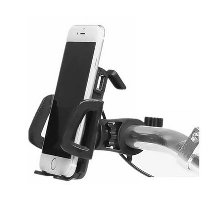 Soporte Celular Ajustable De Moto Manillar + Cargador Usb - NITRON