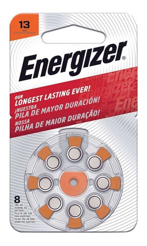 Pila Energizer Az13 * 8 Unidades 1,4v Audifonos 13 P13 - Energizer