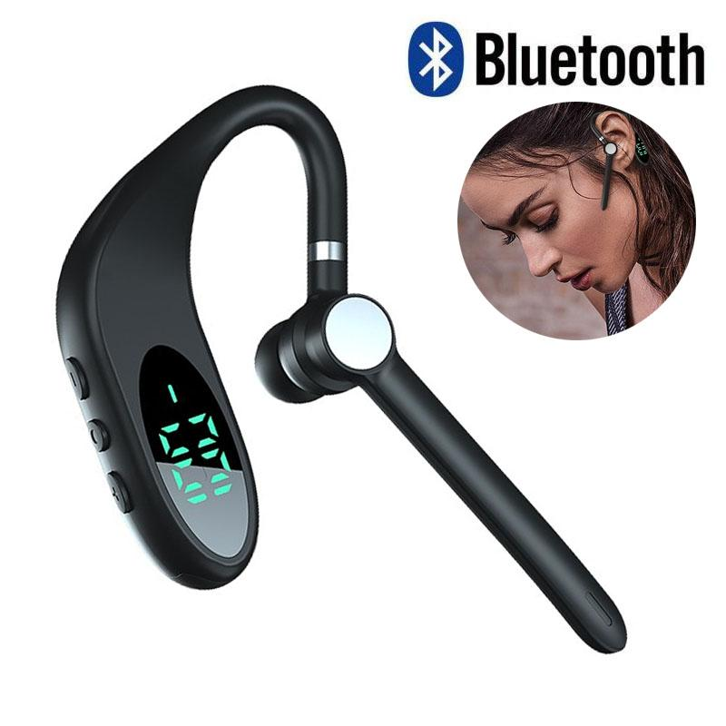 Auriculares Bluetooth para teléfono celular, auriculares inalámbricos  Bluetooth 5.1, auriculares de una sola oreja, auriculares manos libres, en