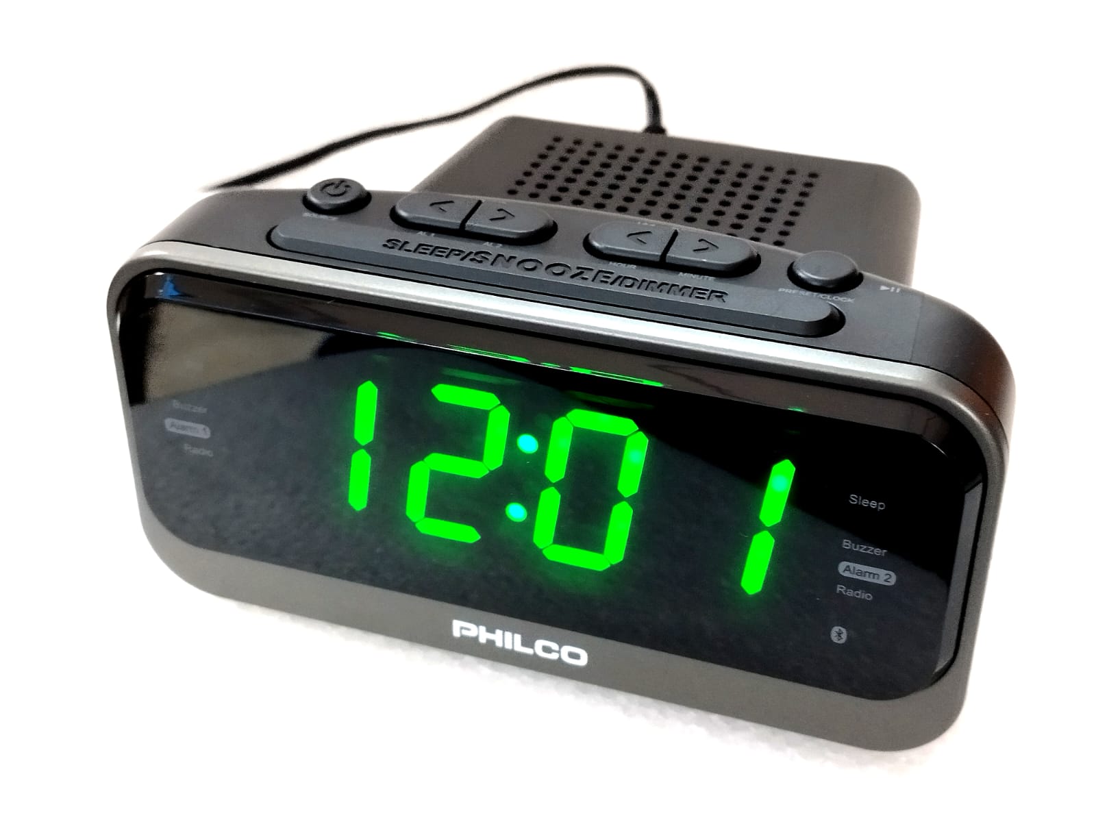 Radio reloj despertador con alarma 1.2 Philco –