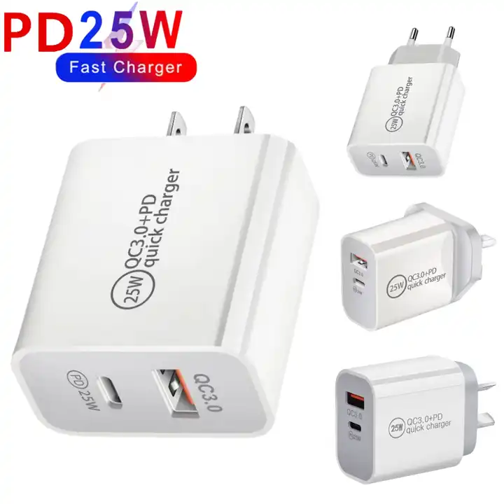 Adaptador Enchufe Cargador Carga Rápida USB + Tipo C, Qualcomm 3.0 – para  Android, iOs (iphone y ipad) – SIPO