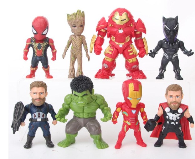 Figuras Muñecos Avengers Colección 6 Spiderman Hulk Ironman - NITRON