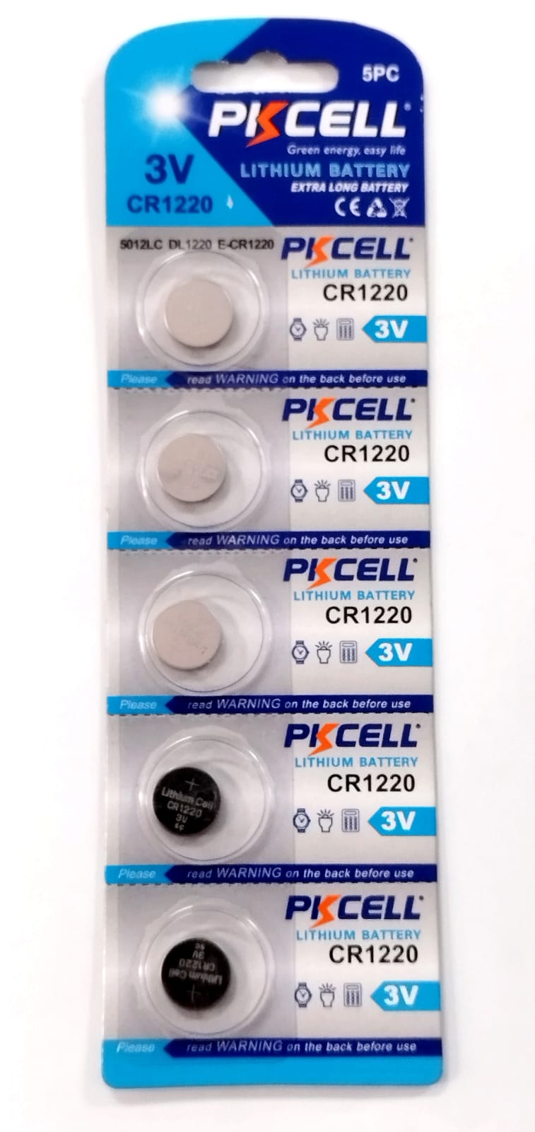 Pila para Reloj Control Juguete Pkcell 3V CR1220 Lithium Bateria - Pkcell