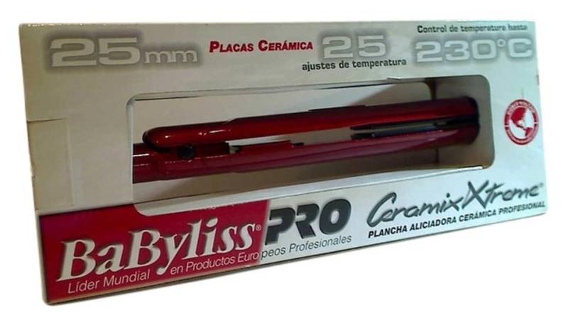 Plancha De Cabello Babyliss Pro Ceramix Xtreme Roja 1 Pulgad - BABYLISS