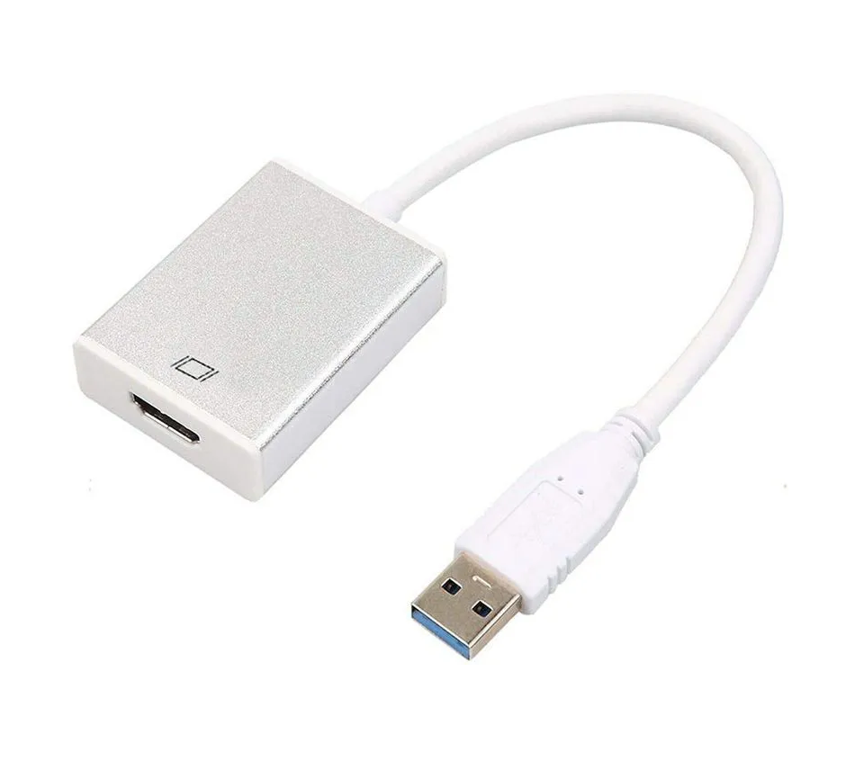 Adaptador USB a HDMI, concentrador USB 5 en 1 3.0 con HDMI 1080p para  monitor extendido, PC, laptop, 2 puertos USB, lector de tarjetas SD y Micro  SD