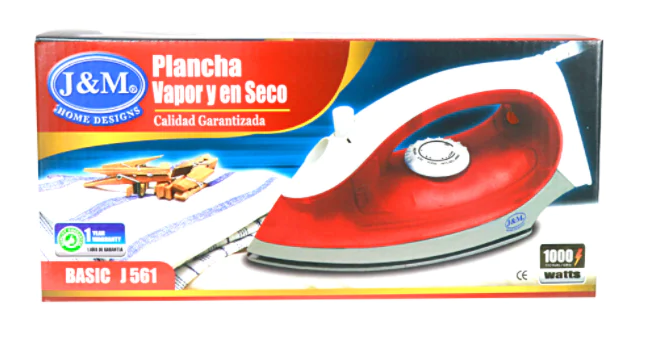 Plancha para ropa a vapor blanco/rojo