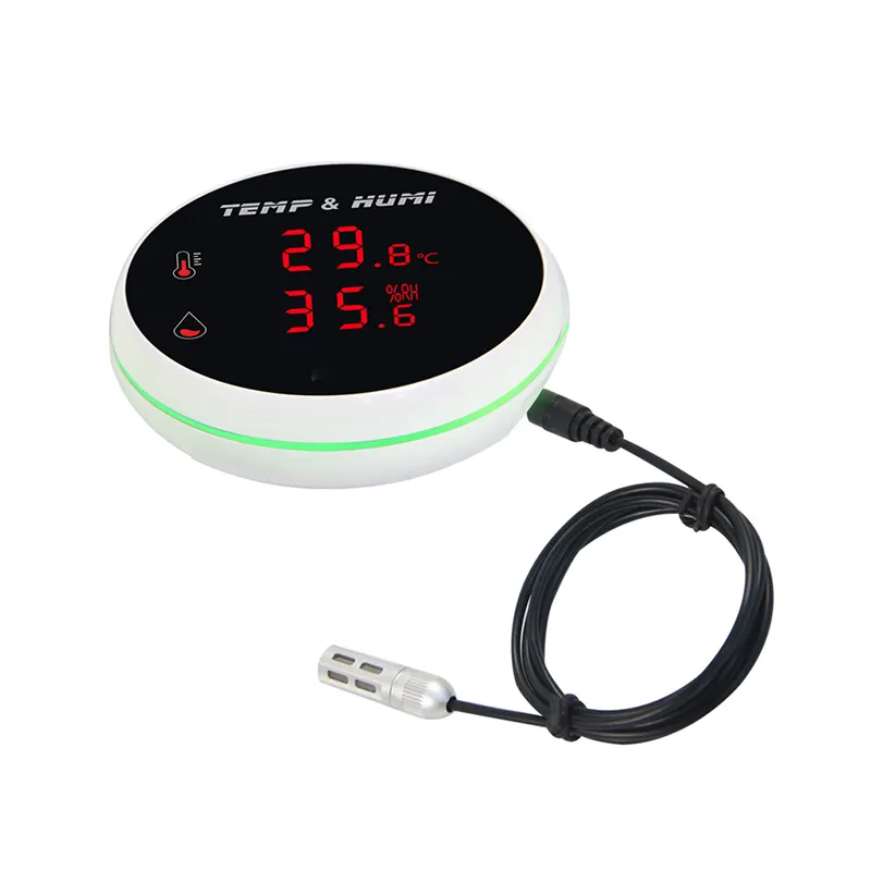 Sensor de temperatura y Humedad inteligente Wifi con sensor Externo  Higrometro Tuya Smart - TUYA