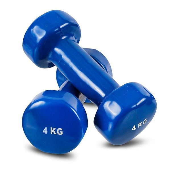 Mancuernas Recubierta 4kg Pesa Importada Fitness Musculación