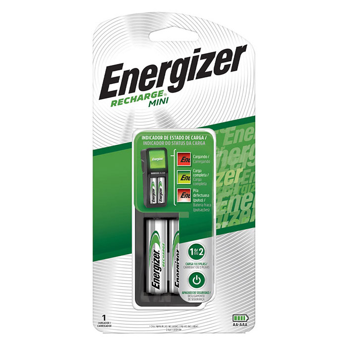 Cargador + 2 Pilas Aa Recargables 1300ma Energizer Ch2pc4 - Energizer
