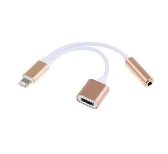 Cable adaptador Lightning para audio 3,5 mm y carga