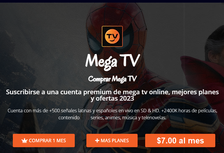 MegaTV Player para ver canales de pago gratis de todo el mundo