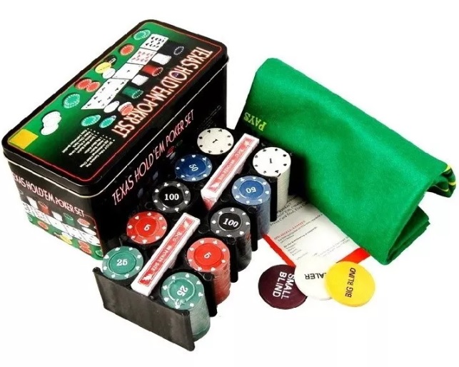 Tradineur - Juego de póker con 200 piezas - Fichas de 11,5 gramos