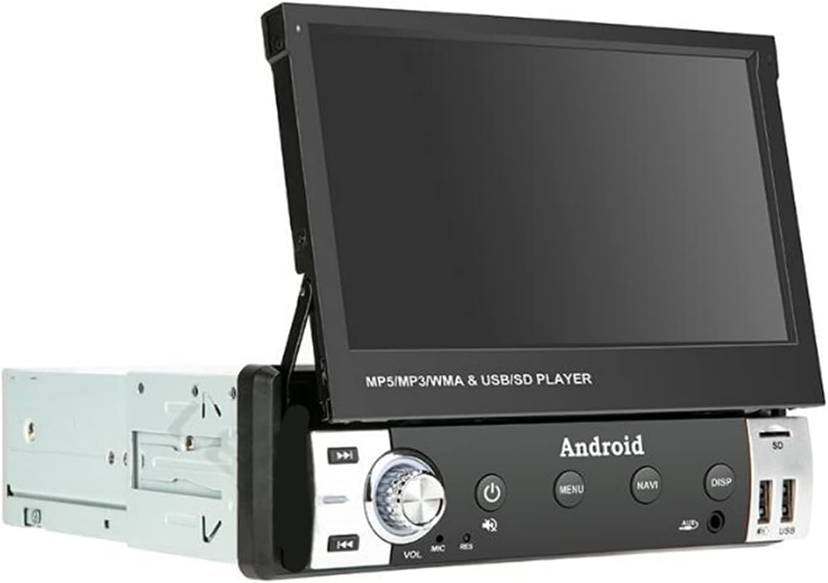 GENERICO Radio Pantalla 7 Pulgadas Retráctil 1 Din Mp5 Touch