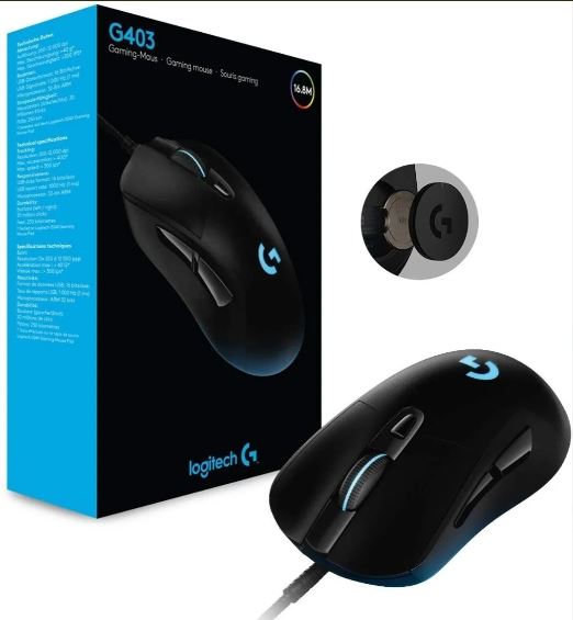 Mouse Logitech Gamer Gaming G403 Hero Logitech