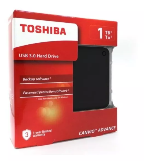 Disco Duro Externo Toshiba Canvio Advanced 1 Tera 1tb 1 Tb - TOSHIBA