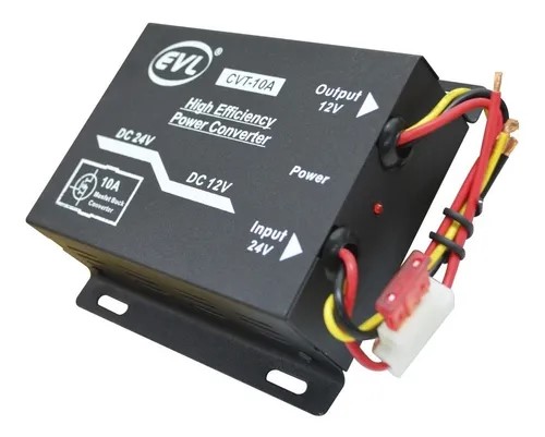 CONVERTIDOR DC 24V A 12V 15A INVERSOR DE CORRIENTE COCHE CAMIÓN AUTOBÚS MOTO