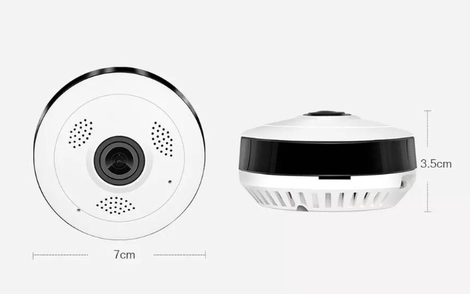 CAMARA SEGURIDAD PANORAMICA DE 360 GRADOS DE OJO DE PEZ EXTERIOR 5MP HD  BLINDADA