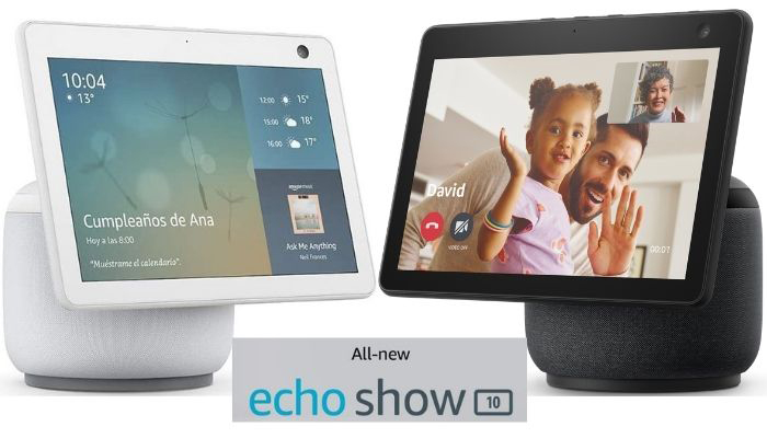 Echo Show 10 - Pantalla inteligente HD con movimiento y Alexa