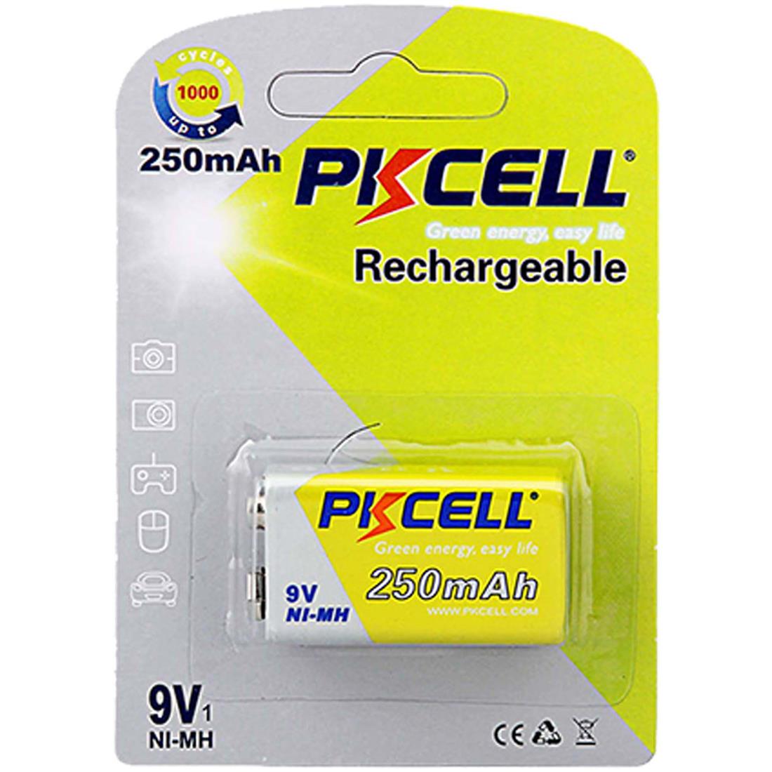  Batería recargable Pps Nimh Block 17R8H 9V 900Mah Durable Power  GTL Batería recargable Color blanco. 9V 2 unids : Salud y Hogar