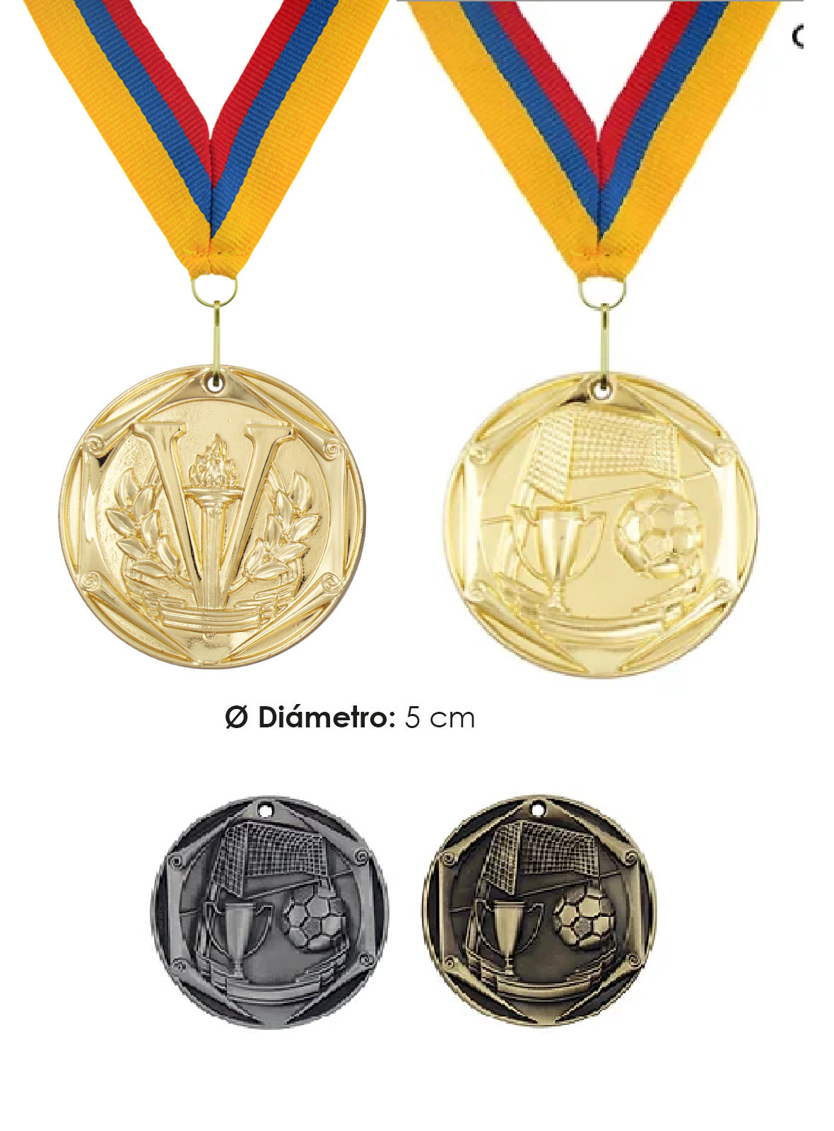  DECHOUS Medallas deportivas de fútbol Medallas de