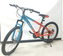 Bicicleta Gti Aro 24 Freno Disco Suspencion Cuadro Aluminio Snap Azul Naranja