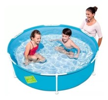 Piscina De Niños, Metal + Plástico Redondo 1,52*38cm Bestway