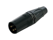 Adaptador Plug Roxtone Canon (XLR) Metalico Negro 