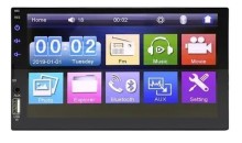 Radio Carro Auto Pantalla 7 Bluetooth Doble Din Fm Mp5