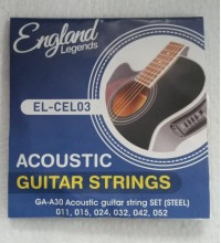 Juego  de Cuerdas Para Guitarra Acustica Metal Englad Legends EL-CEL 03