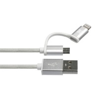 CABLE ADATA MARVO UC-049 WT MICRO USB LIGHTNING