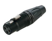 Adaptador  Canon Macho XLR  Roxtone RX3F-BG