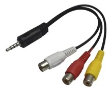 Cable Audio/video Evl 1 Plug 3.5 St X 3 Rca Ca-353av