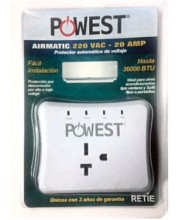 PROTECTOR DE VOLTAJE POWEST 220V/20A NPRAIR-7252