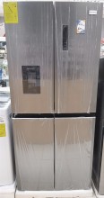 Refrigeradora Hamilton Beach QD HB-R-421L Doble Puerta Cromada