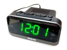 Radio Philco Reloj Despertador Doble Alarma Bluetooth Pantalla de 1.2