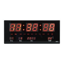 RELOJ DIGITAL DE PARED CON FECHA TEMPERATURA LC-01