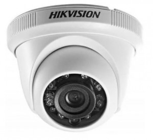 Cámara De Vigilancia Domo Hd 720p Hikvision Seguridad Plasti