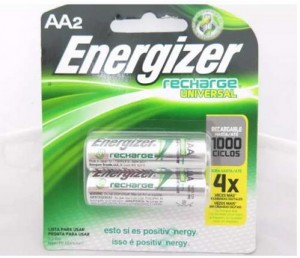 Pila Energizer Recargable Aa Blister * 2 Unidade Cargadas