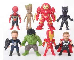 Figuras Muñecos Avengers Colección 6 Spiderman Hulk Ironman
