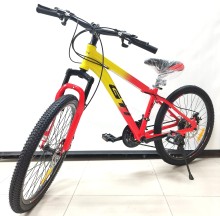 Bicicleta Gti Aro 24 Freno Disco Suspencion Cuadro Aluminio Snap Amarillo Rojo