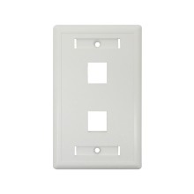 PUNTO DE PARED P/2 JACK RJ-45 KEYSTONE BLANCO WP23-2