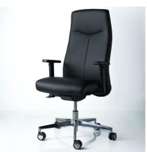 Silla Gratoria de Oficina Leather chair Negra