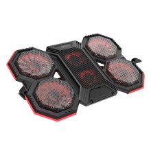 Ventilador Para Laptop Marvo Fn-41 6 Ventiladores Led Rojo