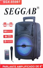Parlante Amplificado Bluetooth Usb 8" Seggab SGX-850BT