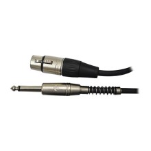 Cable microfono Roxtone 1 plug 6.3 MN x 1 plug canon macho 5m