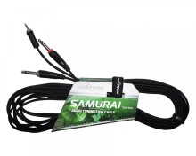 Cable de audio Roxtone Samurai 1 PLUG 3.5 ST X 2 PLUG 6.3 MN 6MT