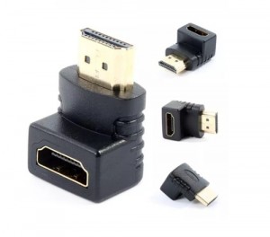 Adaptador Union Extensión Hdmi En L 90 Y 270 Macho A Hembra