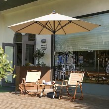 Sombrilla Toldo para Patio Jardin Central FHUM001 Verde Blanco